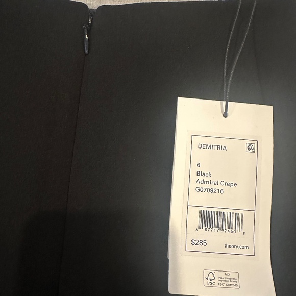 NWT Theory Ibbey Admiral Crepe Straight Pants - Size 6 - Picture 7 of 7